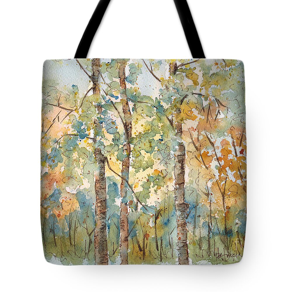 Impressionism Tote Bag featuring the painting Deep Woods Waskesiu by Pat Katz