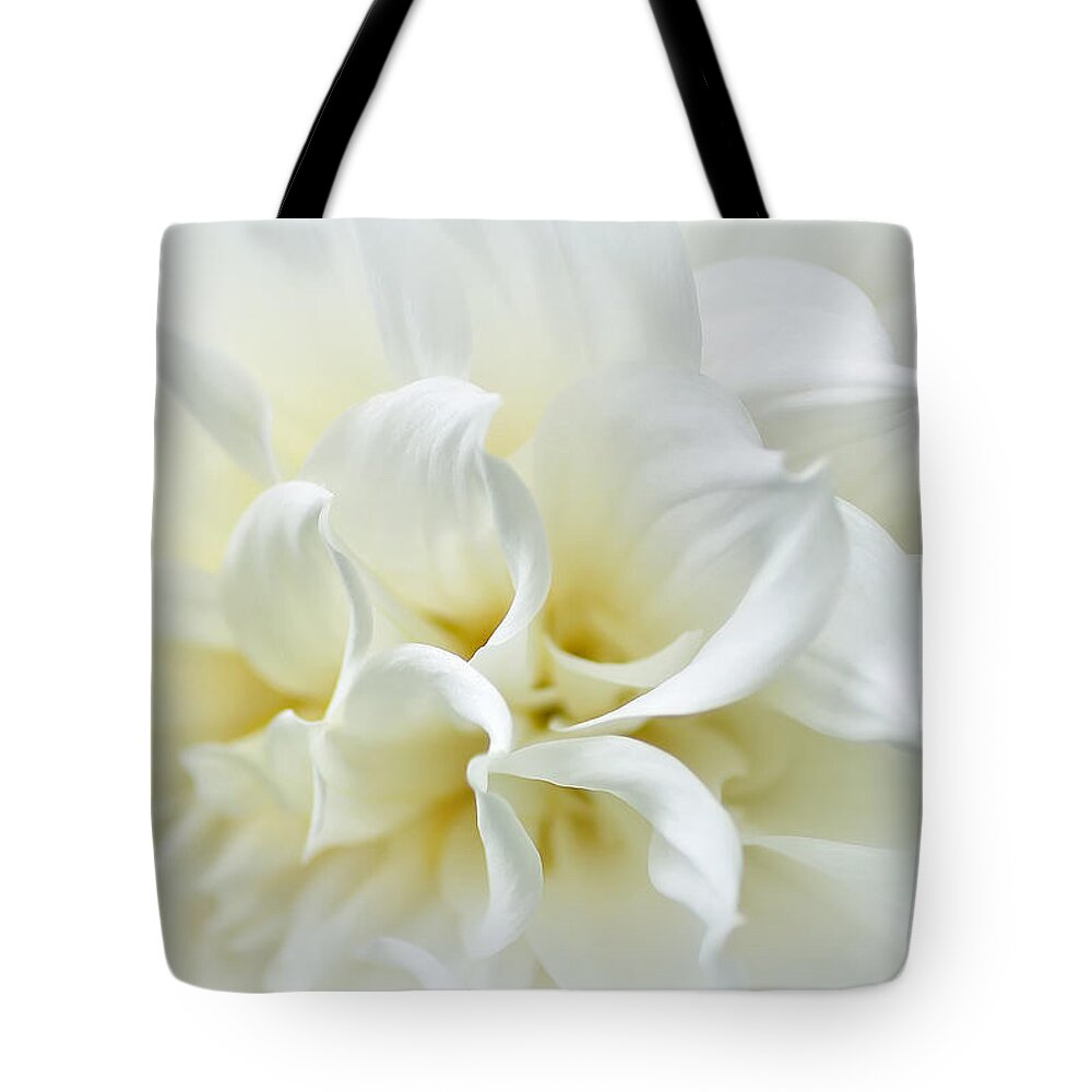 Delicate White Softness Tote Bag featuring the photograph Delicate White Softness by Kaye Menner