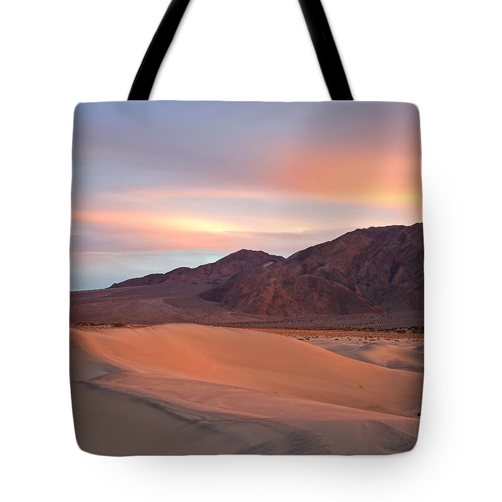 Landscape Tote Bag featuring the photograph Desert Fire by Jonathan Nguyen