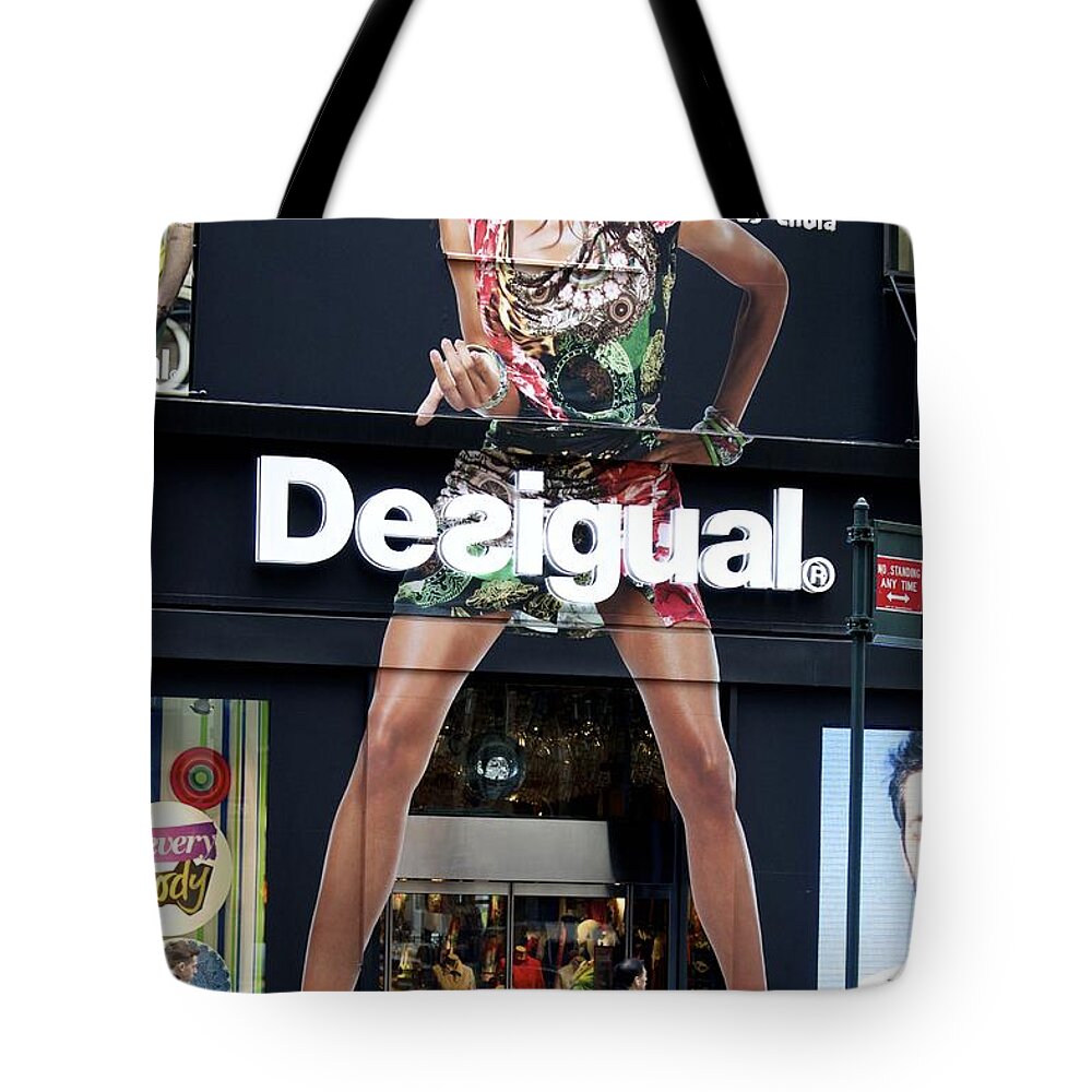 Desigual Tote Bag featuring the photograph Desigual Storefront by Alice Gipson