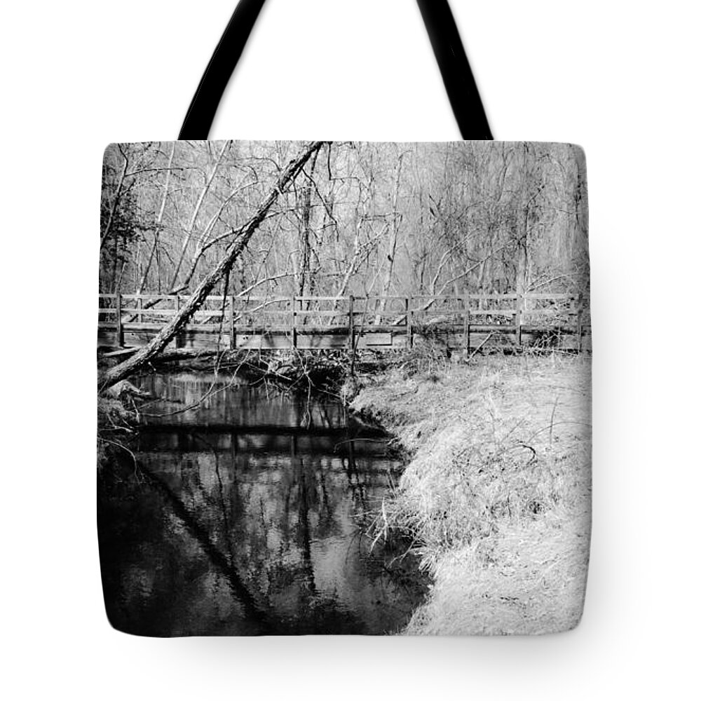 Window Tote Bag featuring the photograph Desolate by Art Dingo