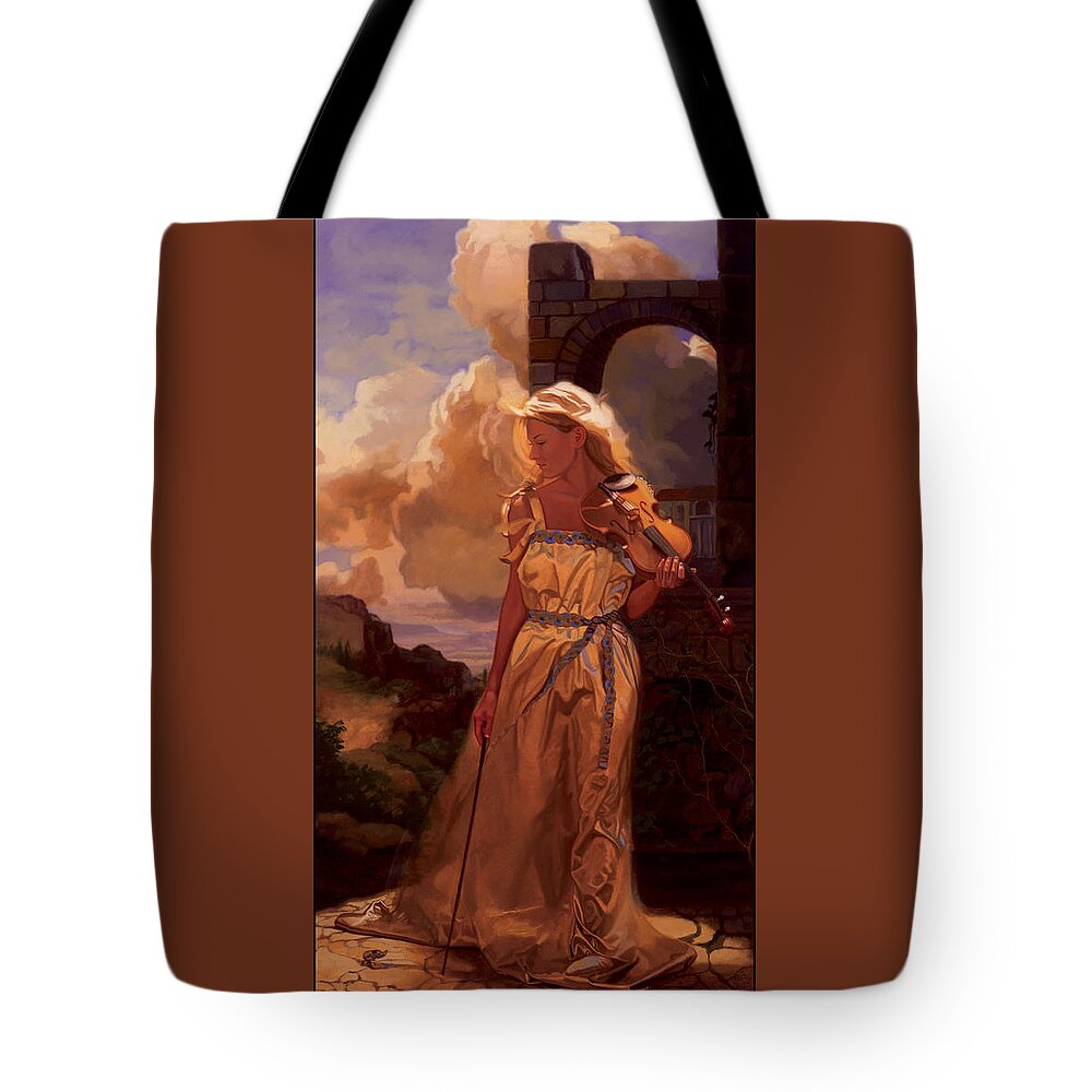 Whelan Art Tote Bag featuring the painting Destiny by Patrick Whelan