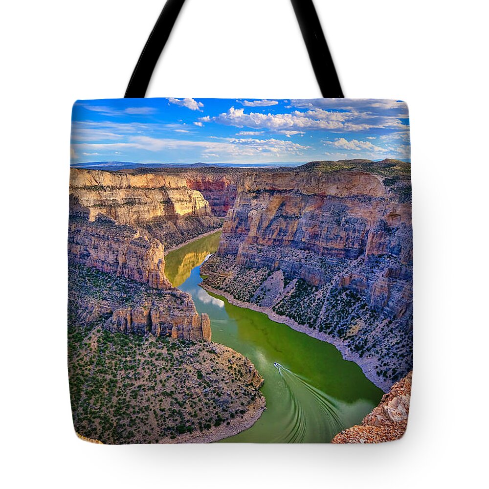 Devil's Canyon Tote Bag featuring the photograph Devil's Canyon Overlook by Greg Norrell