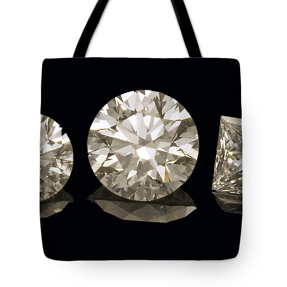 Diamond Tote Bag featuring the photograph Diamonds by Charles D. Winters