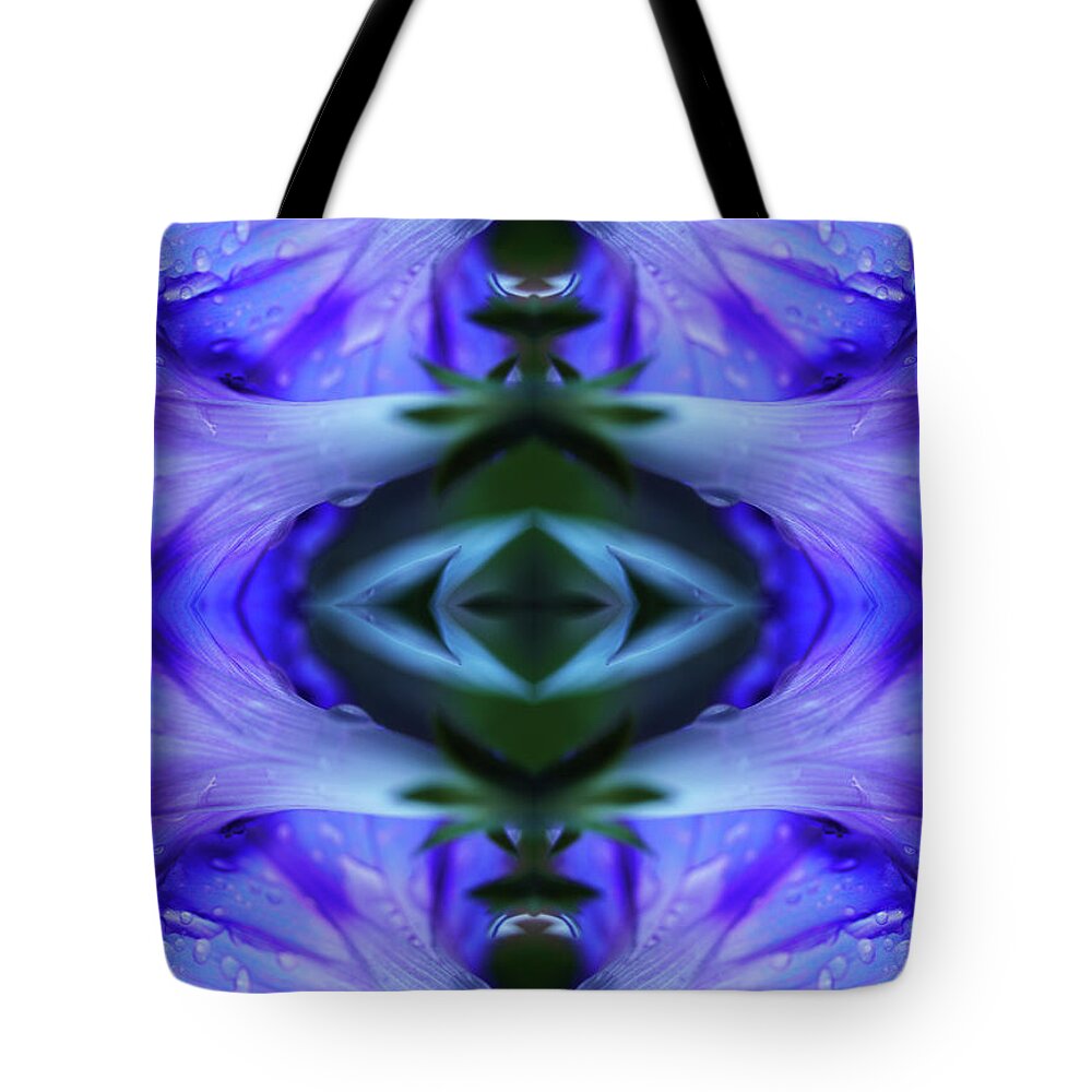 Tranquility Tote Bag featuring the photograph Digital Collage Of Purple Leaves Of by Silvia Otte