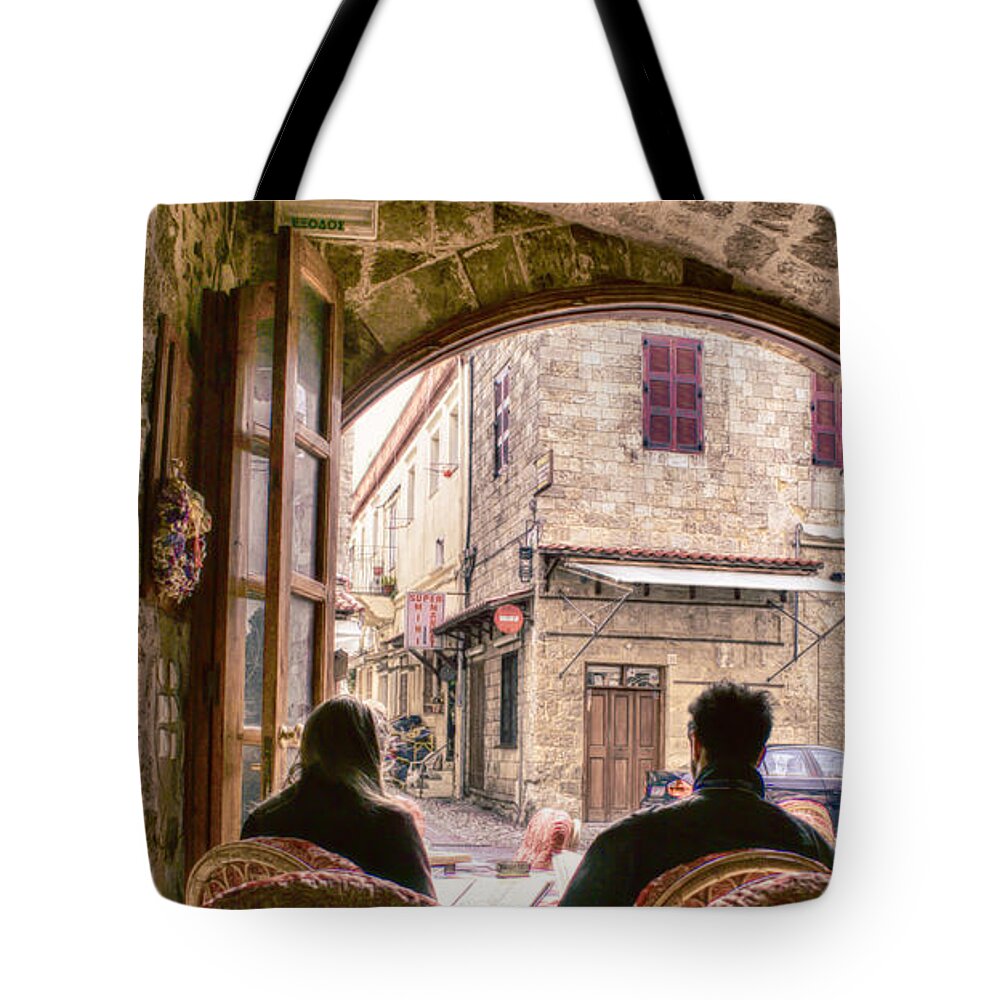 People Tote Bag featuring the photograph Dinner For Two by Eye Olating Images