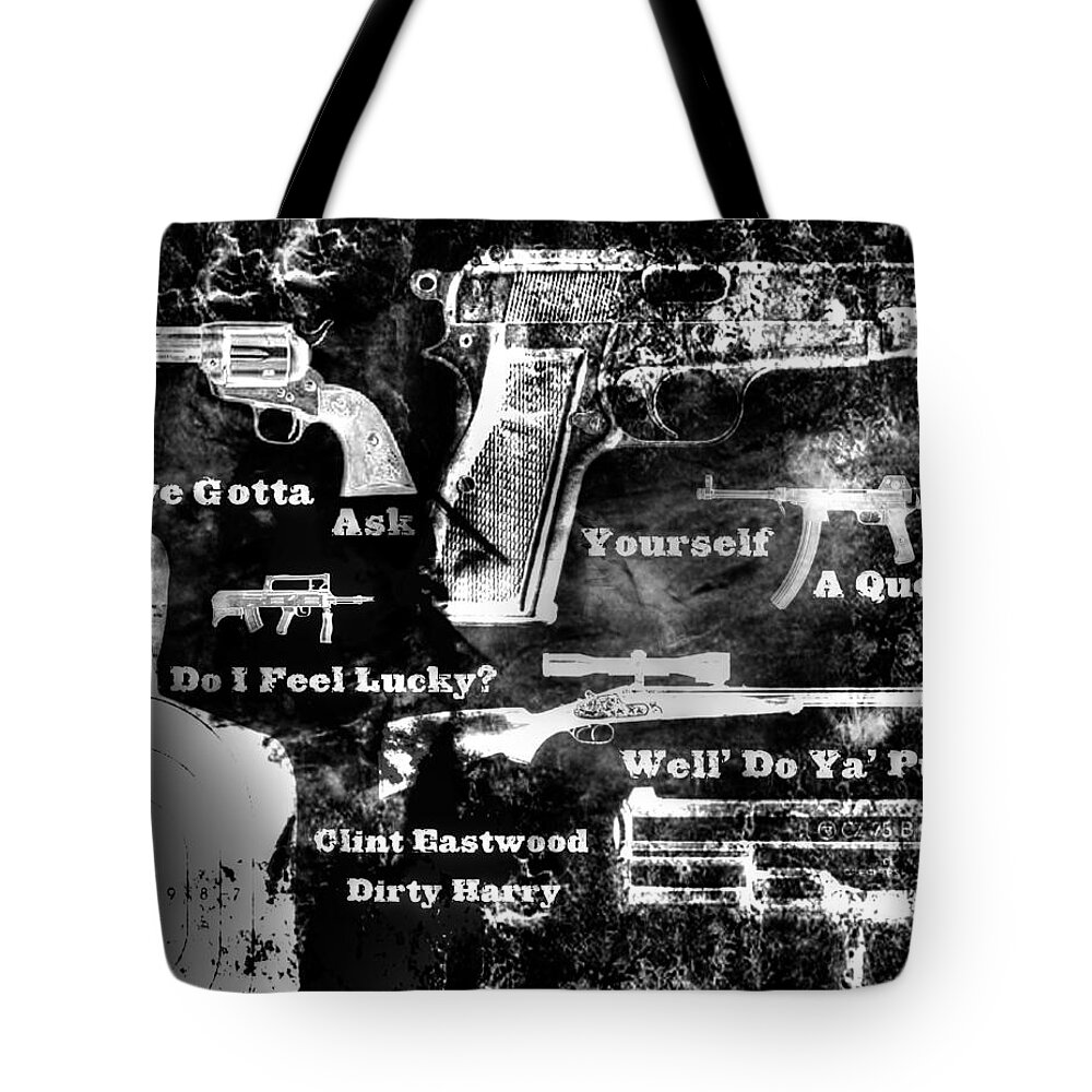 Dirty Harry Tote Bag featuring the photograph Dirty Harry by Michael Damiani