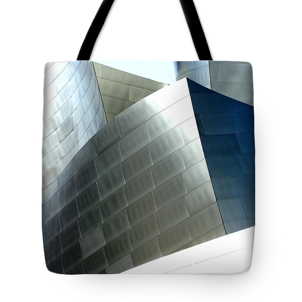 Disney Concert Hall Tote Bag featuring the photograph Disney Concert Hall 9-1 by Micah May