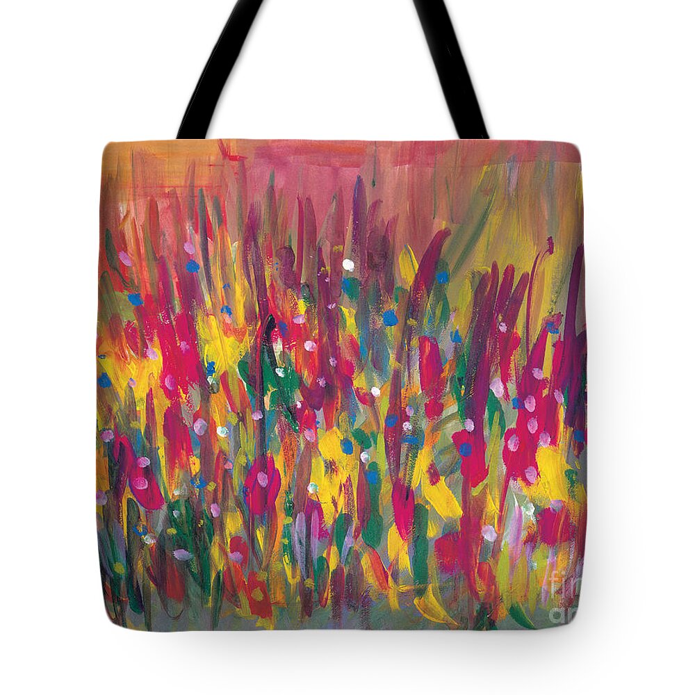 Contemporary Tote Bag featuring the painting Distortion by Bjorn Sjogren