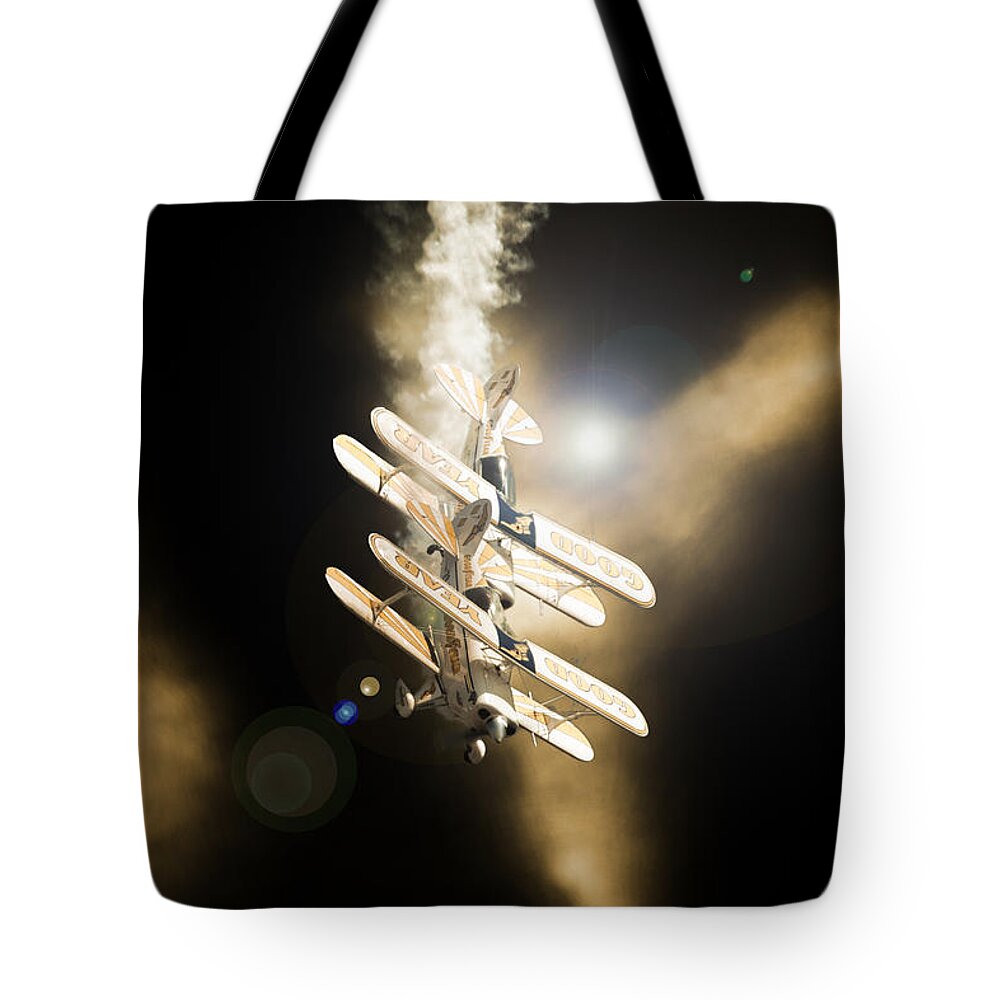 Pitts Special Tote Bag featuring the photograph Diving Down by Paul Job