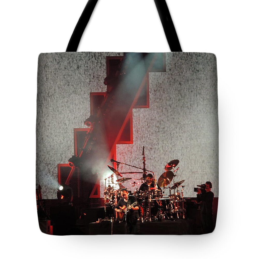 Tampa Tote Bag featuring the photograph DMB members by Aaron Martens
