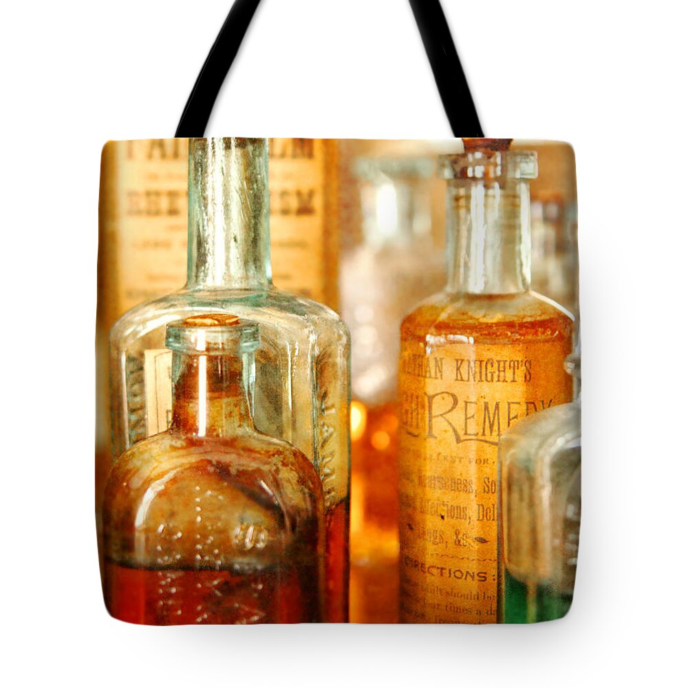 Doctor Tote Bag featuring the photograph Doctor - Remedies for Hoarseness by Mike Savad