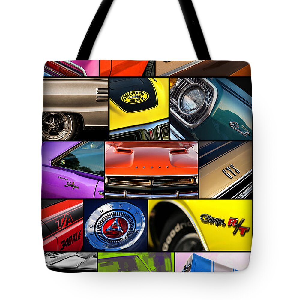 1966 Tote Bag featuring the photograph Dodge Collage No. 1 by Gordon Dean II