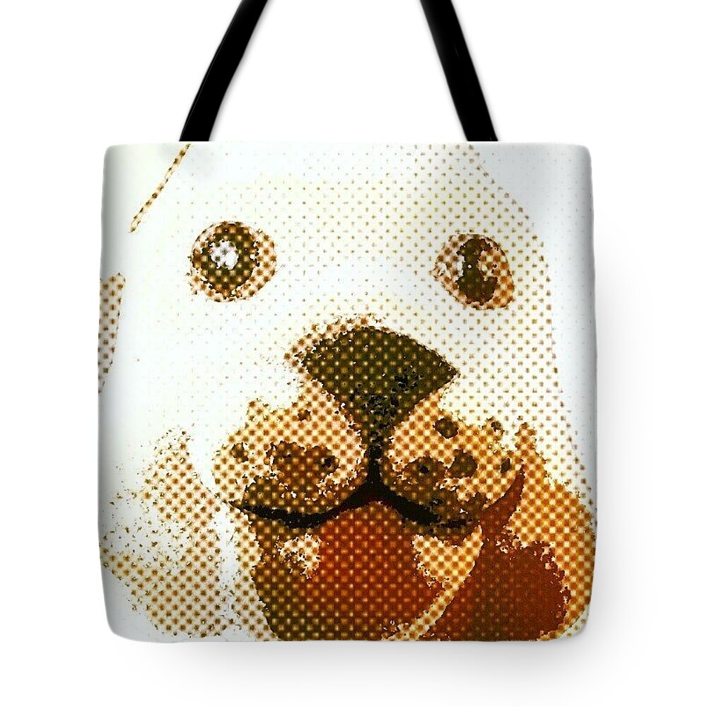 Dog Tote Bag featuring the photograph Dogs Head by Abbie Shores
