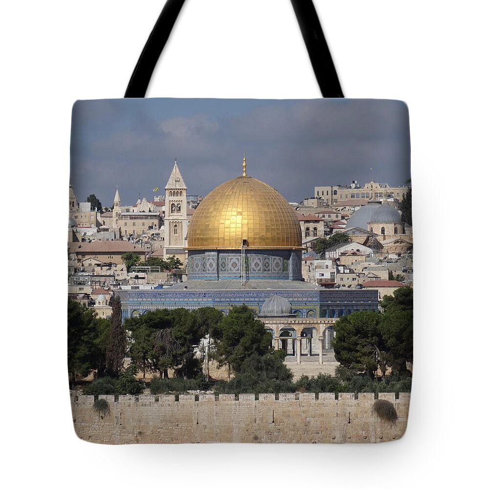 Dome On The Rock Tote Bag featuring the photograph Dome on the Rock by Karen Jane Jones