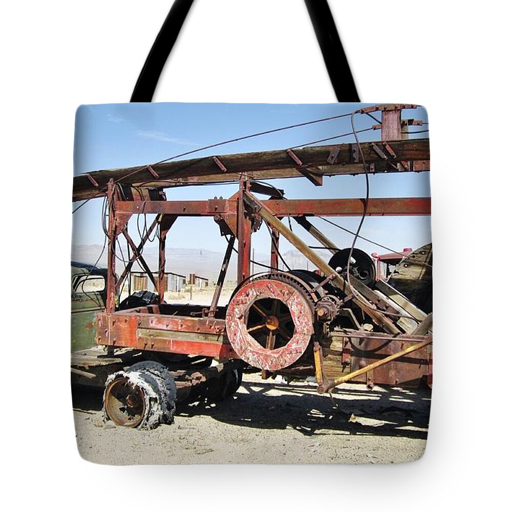 Truck Tote Bag featuring the photograph Done Working by Marilyn Diaz