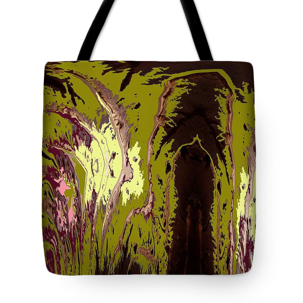 Abstract Tote Bag featuring the photograph Don't Trust the Radicchio by Laureen Murtha Menzl