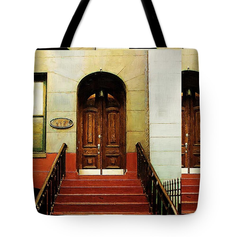 Architecture Tote Bag featuring the painting Double Vision by RC DeWinter
