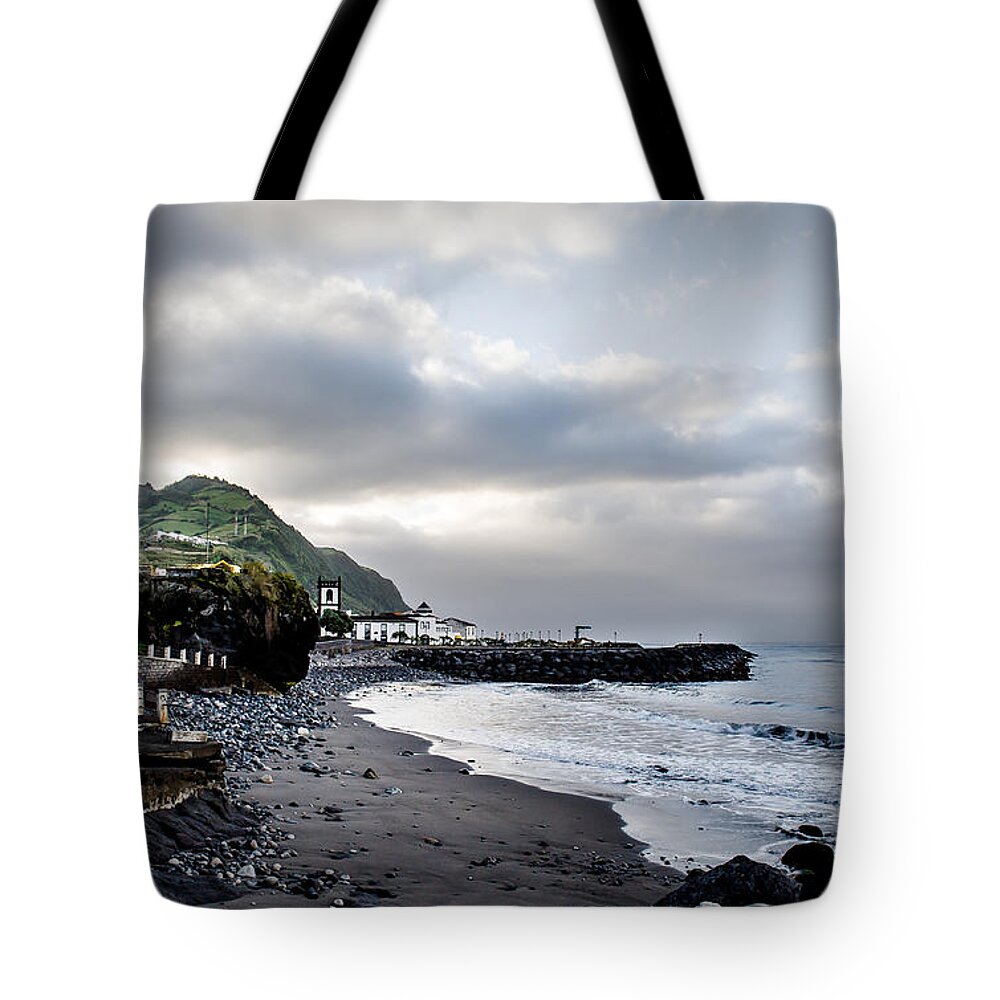 Art Tote Bag featuring the photograph Down by the Sea by Joseph Amaral