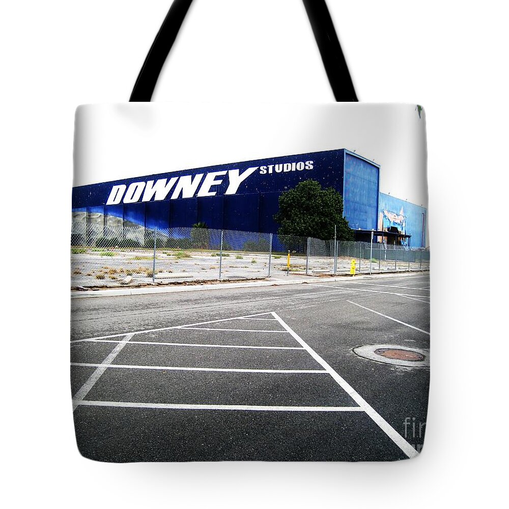 Downey Studios Tote Bag featuring the photograph Downey Studios Last Photo by John King I I I