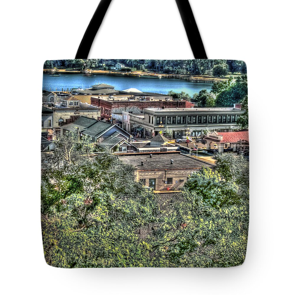 Harbor Springs Tote Bag featuring the photograph Downtown Harbor Springs II by Bill Gallagher