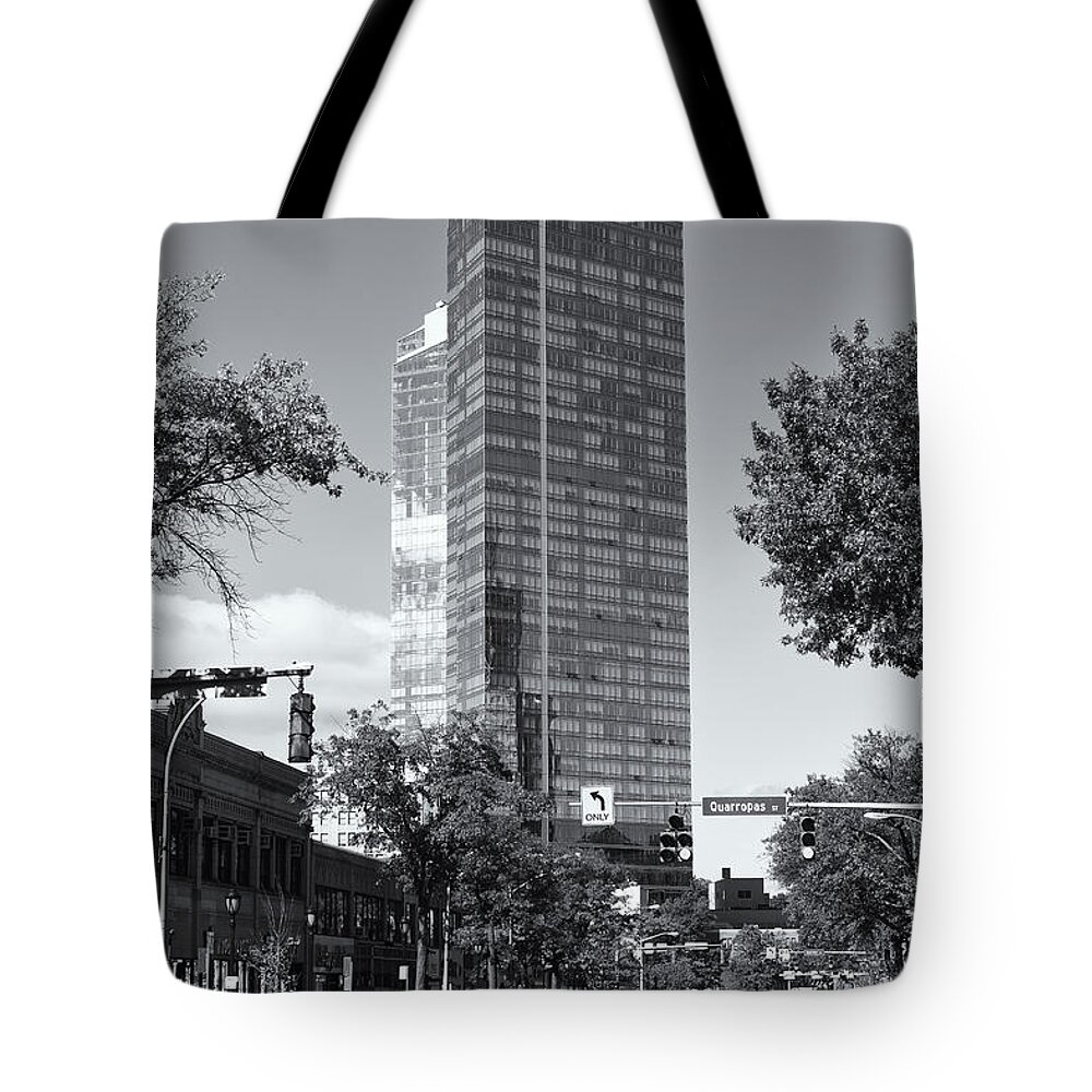 Clarence Holmes Tote Bag featuring the photograph Downtown White Plains New York II by Clarence Holmes