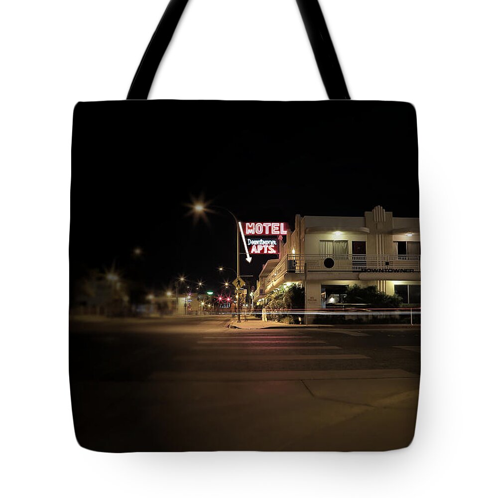 Downtown Tote Bag featuring the photograph Downtowner by Mark Ross