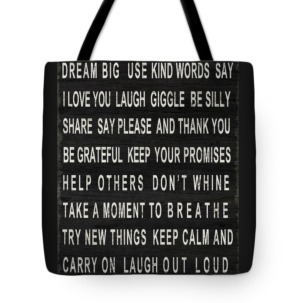 Dream Tote Bag featuring the digital art Dream Big by South Social Studio