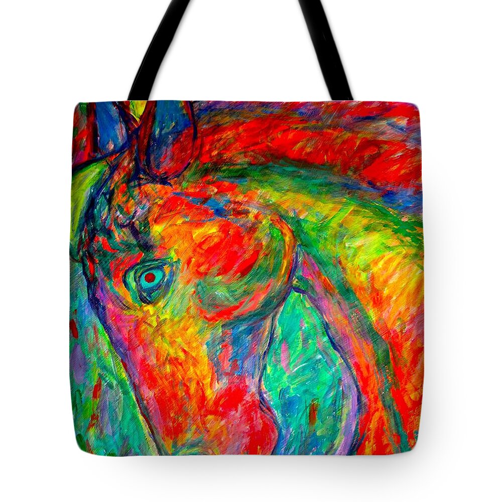 Horse Tote Bag featuring the painting Dream Horse by Kendall Kessler