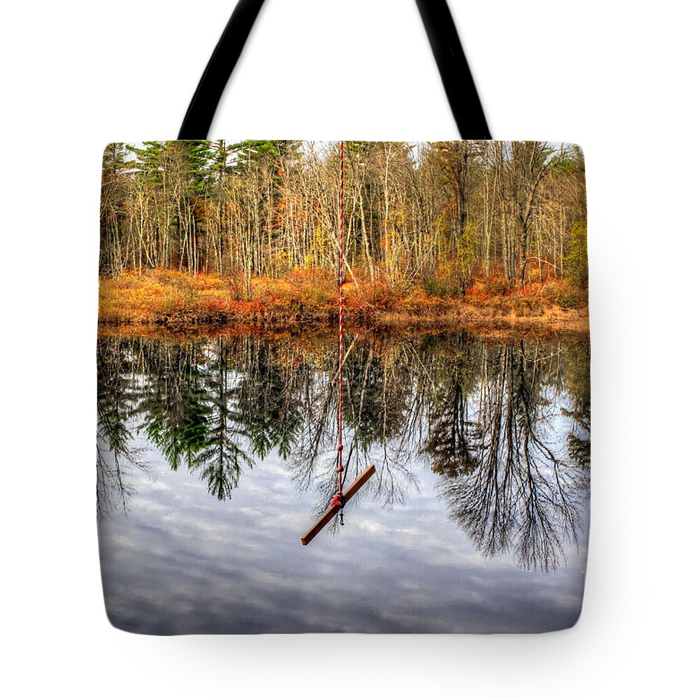Line Tote Bag featuring the photograph Drop Line by Brenda Giasson