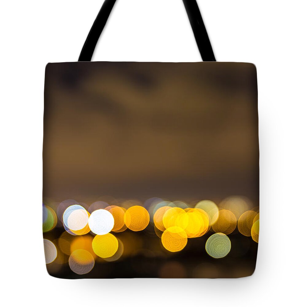Abstract Tote Bag featuring the photograph Dublin Bokeh by Semmick Photo