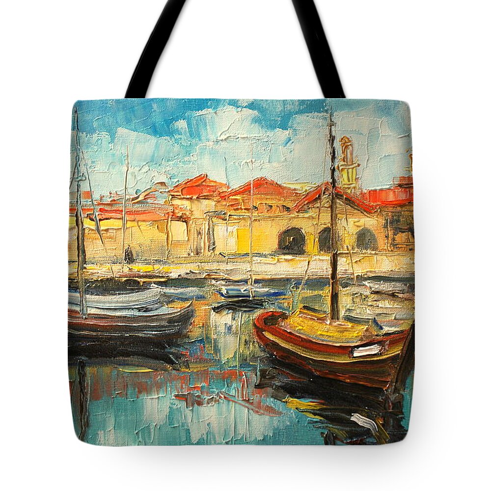 Dubrovnik Tote Bag featuring the painting Dubrovnik - Croatia by Luke Karcz