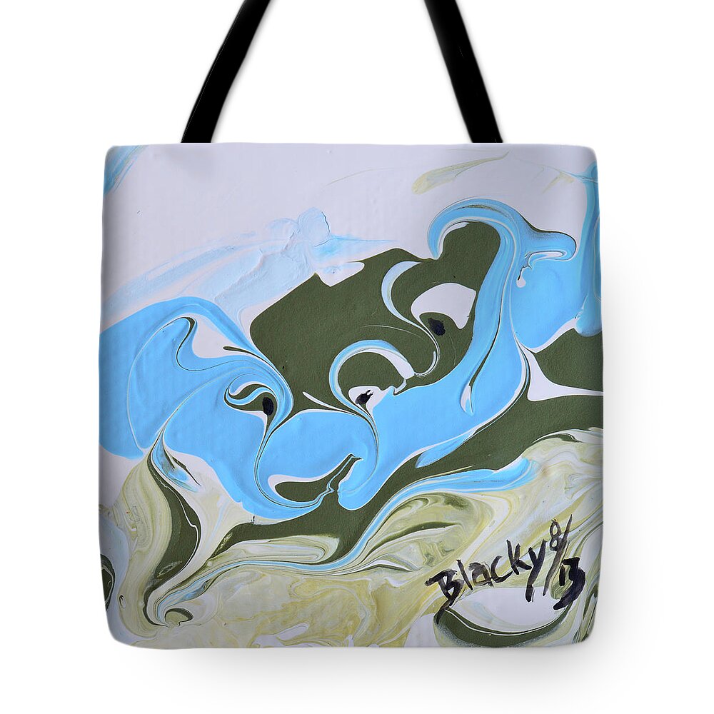 Duck Tote Bag featuring the painting Duck Love by Donna Blackhall