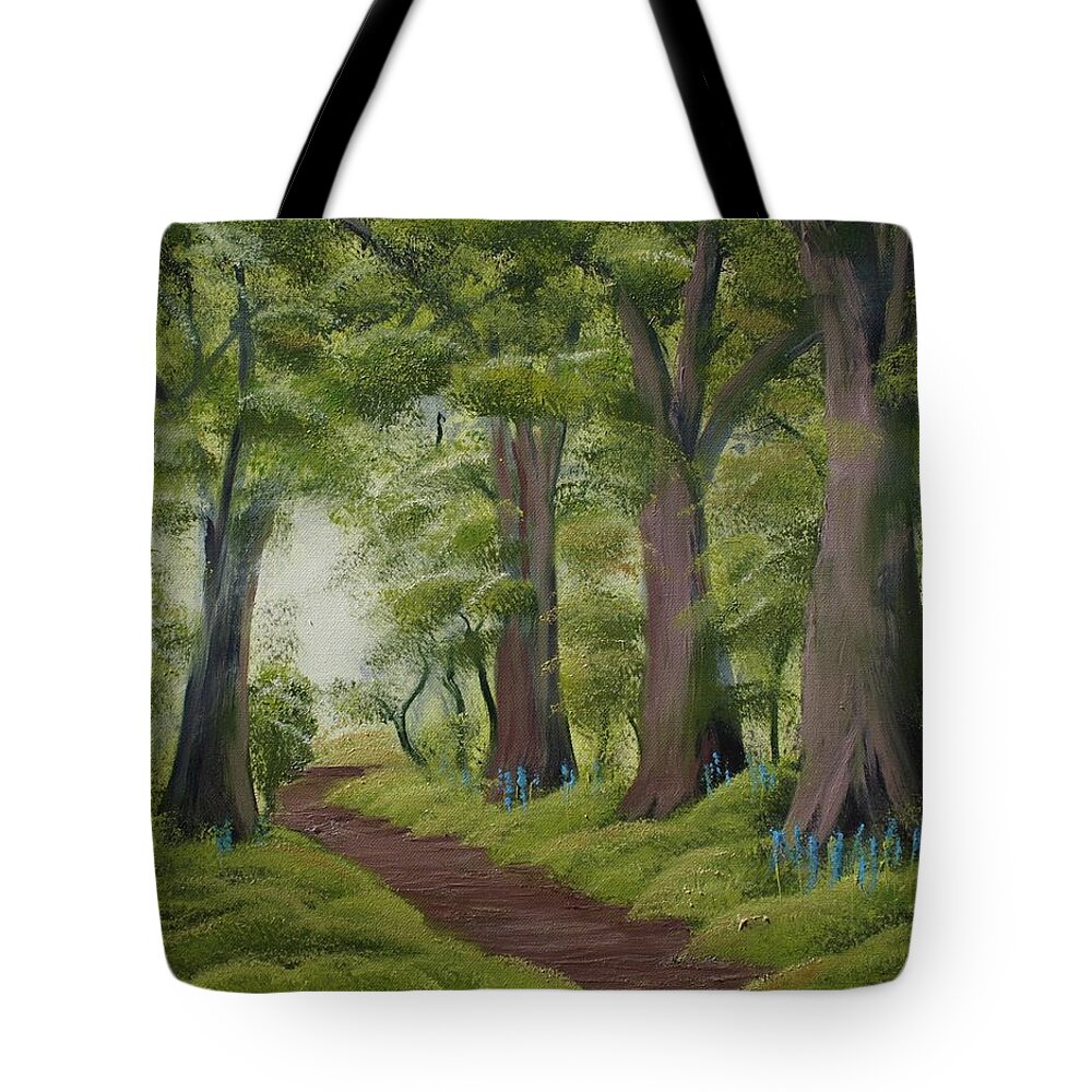 Painting Tote Bag featuring the painting Duff House Walk by Charles and Melisa Morrison