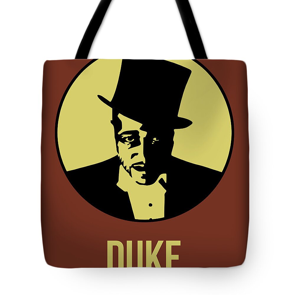 Music Tote Bag featuring the digital art Duke Poster 1 by Naxart Studio