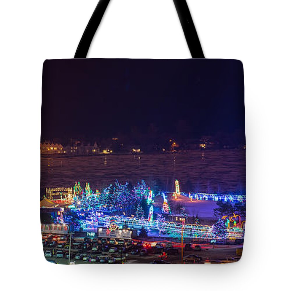 Bentleyville Tote Bag featuring the photograph Duluth Christmas Lights by Paul Freidlund