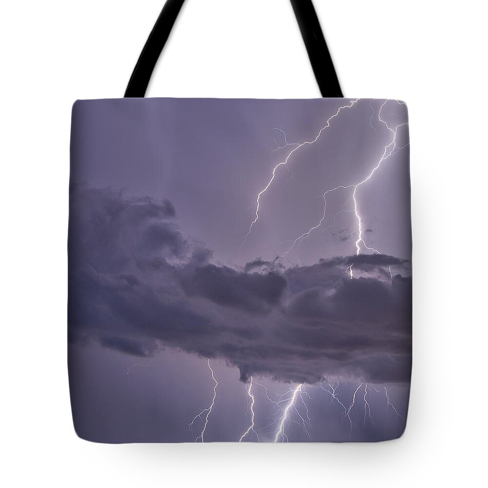 Florida Tote Bag featuring the photograph Dunedin Causeway Electrified by Stephen Whalen