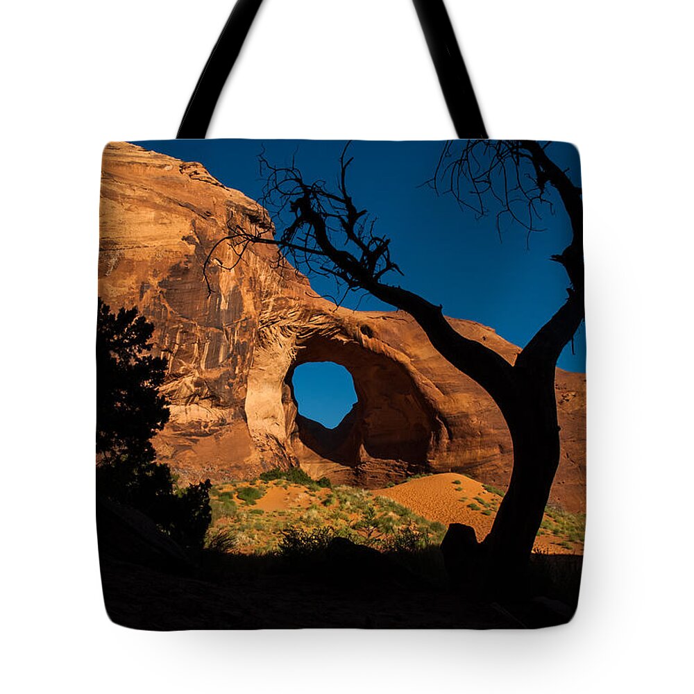 Monument Valley Tote Bag featuring the photograph Ear of the Wind by George Buxbaum