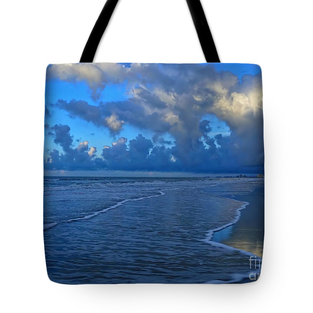 Blue Tote Bag featuring the photograph Early Morning Blues by Jeff Breiman