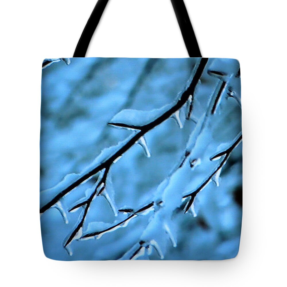 Colette Tote Bag featuring the photograph Early Morning Frost by Colette V Hera Guggenheim