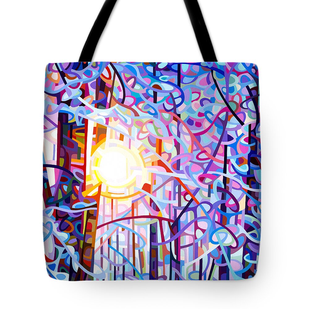 Art Tote Bag featuring the painting Early Riser by Mandy Budan