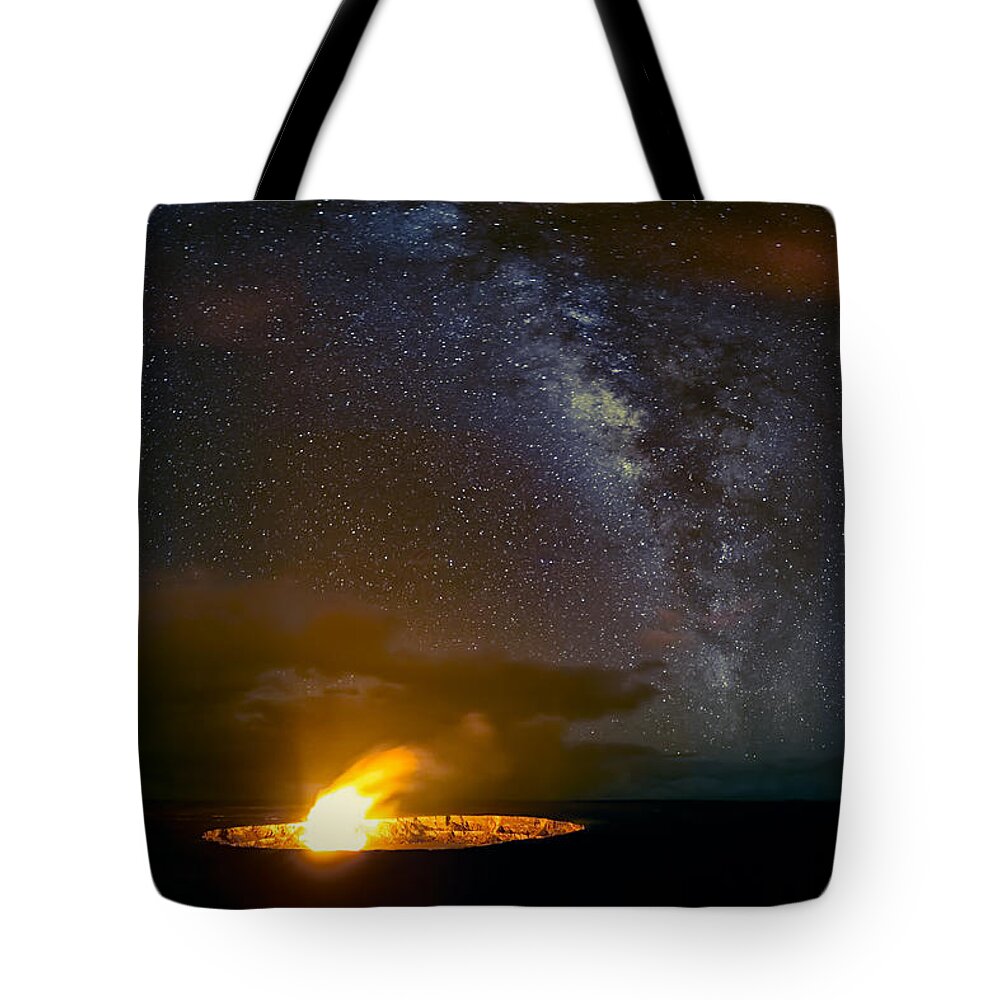 Big Island Tote Bag featuring the photograph Earth and Sky by Eduard Moldoveanu
