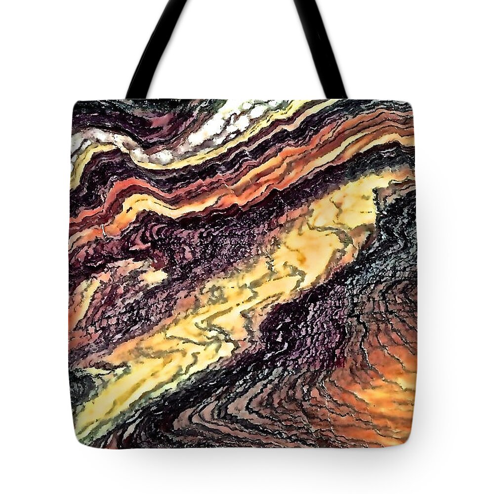 Earth Tote Bag featuring the photograph Earth Layers by Debra Amerson