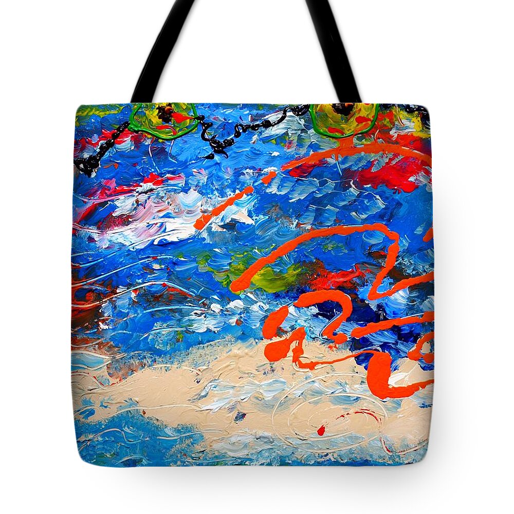 Cuban Art Tote Bag featuring the painting Easter in Cuba by Robert Margetts