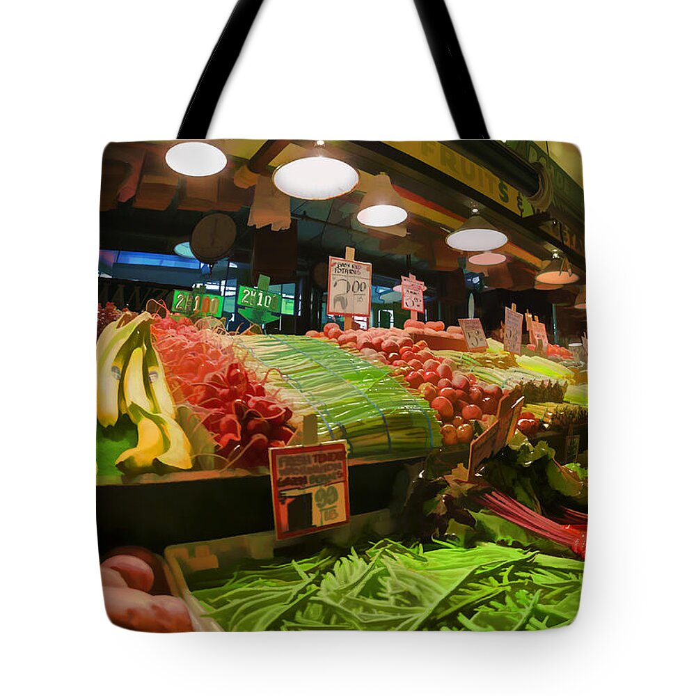 Market Tote Bag featuring the photograph Eat Your Fruits and Vegetables by Scott Campbell