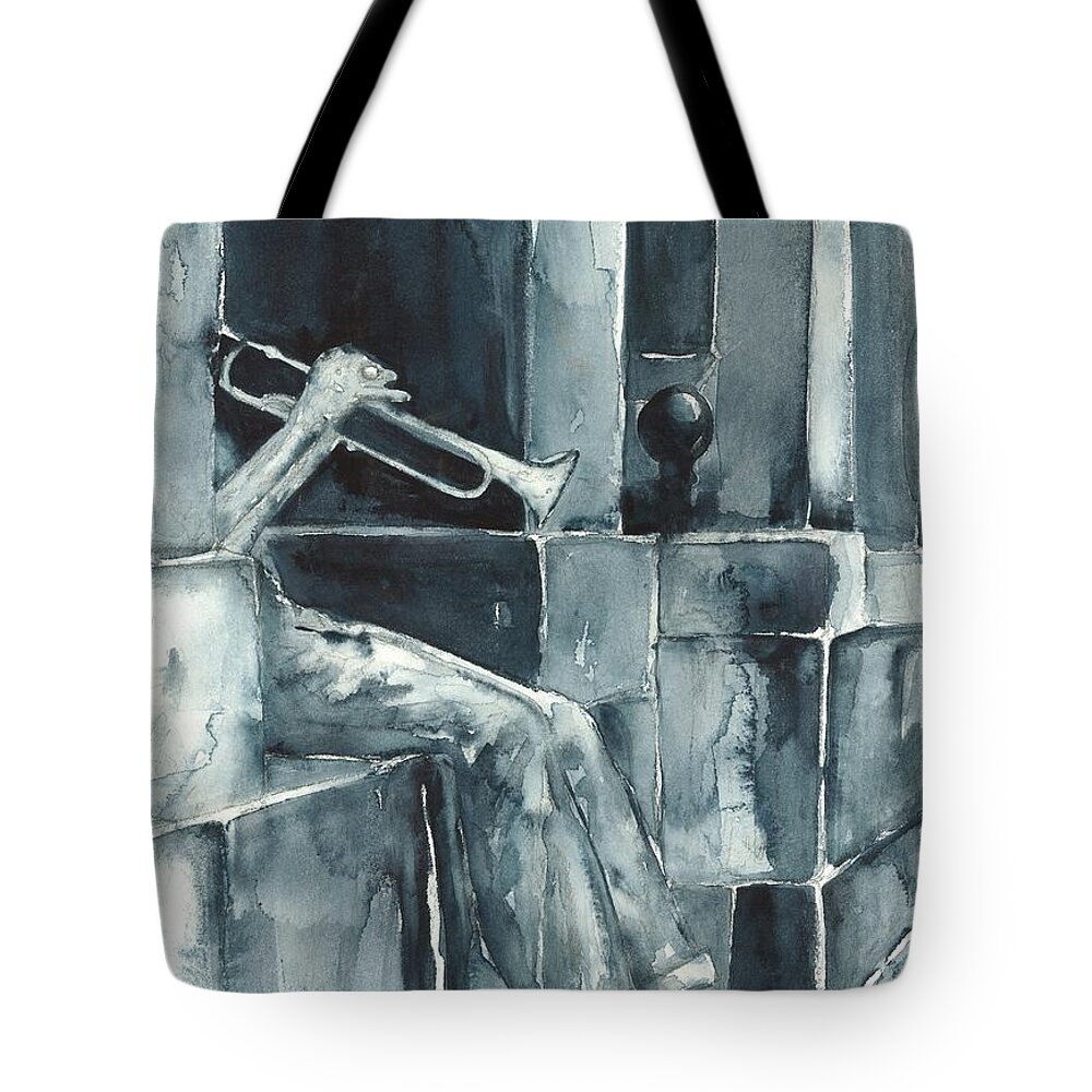Original Wc 15x12 Tote Bag featuring the painting Echo of the Spirit by Sherry Harradence