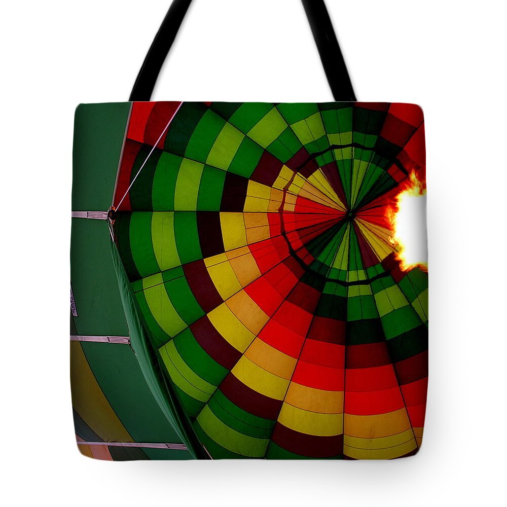 Egypt Tote Bag featuring the photograph Egypt - Balloon Prep for Valley of the Kings by Jacqueline M Lewis