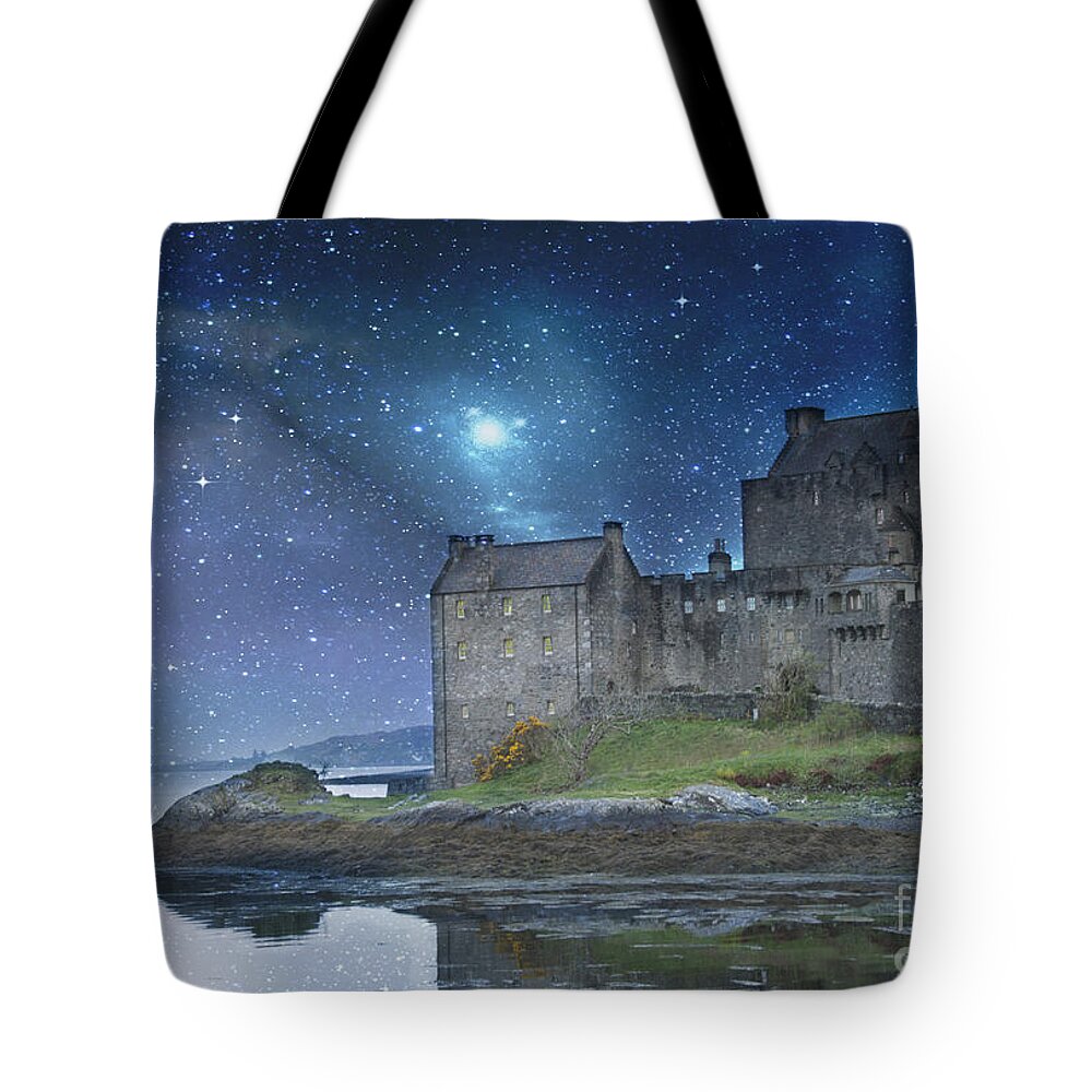 Architecture Tote Bag featuring the photograph Eilean Donan Castle by Juli Scalzi