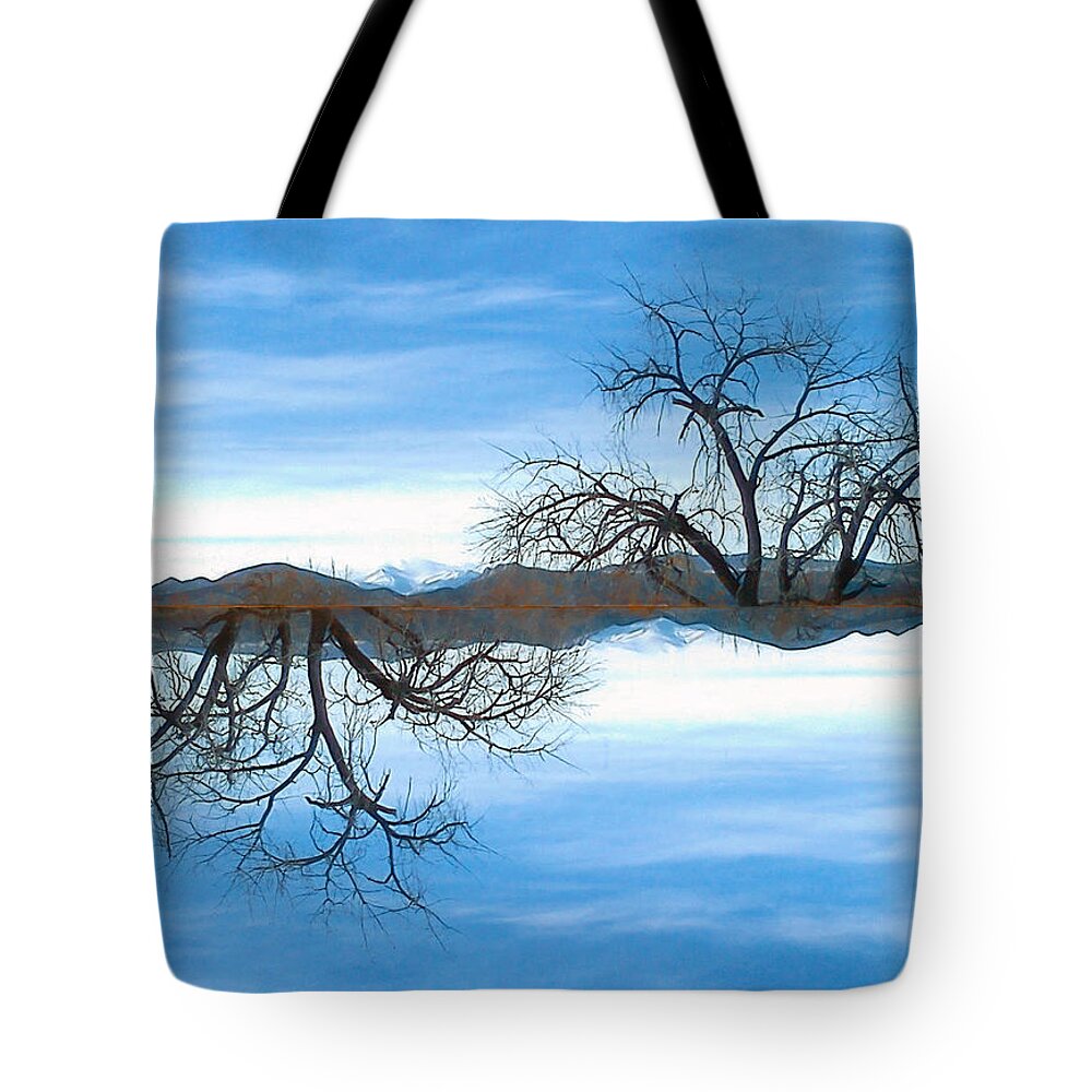 Watercolor Tote Bag featuring the painting El Abuelo Del Cielo by Mary Zimmerman