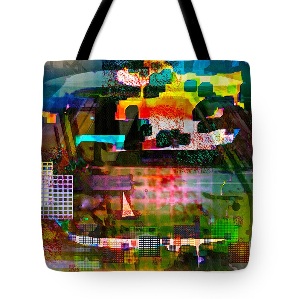 Abstract Tote Bag featuring the photograph El Camino Restoration by Gwyn Newcombe